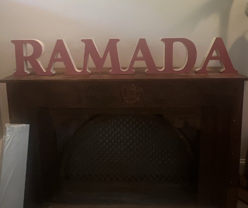 Vintage hotel ramada inn sign - hotel,