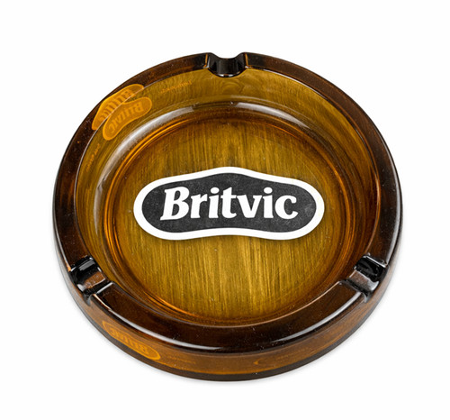 Vintage britvic ashtray amber - ashtray,