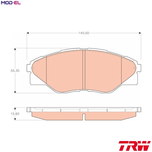 Brake pad set disc - brake,