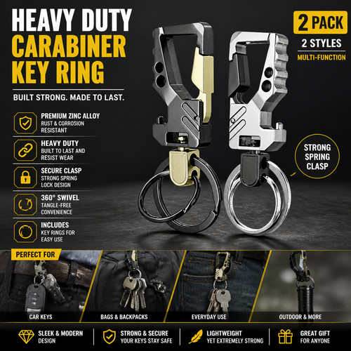 Black and silver heavy duty - black,