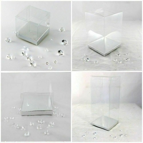 Clear pvc boxes base 14 - clear,