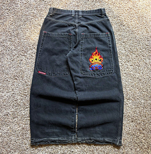 Black jnco flaming spades - jnco,