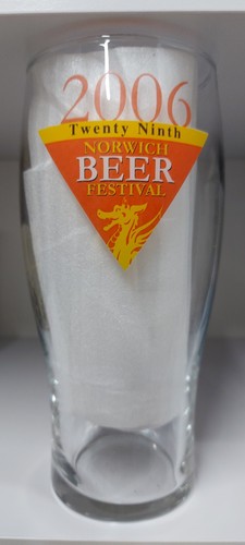 Norwich beer festival glass