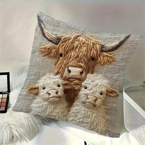Beautiful highland cow - beautiful, calves