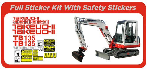 Takeuchi tb135 mini digger - mini,