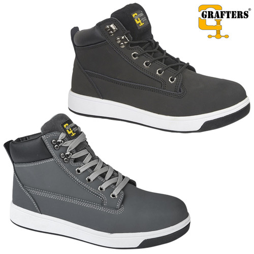 Grafters mens steel toe safety - toe,