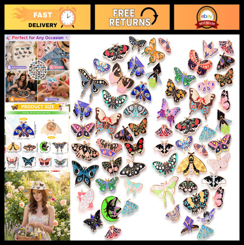 100 pcs enamel pins - 100,