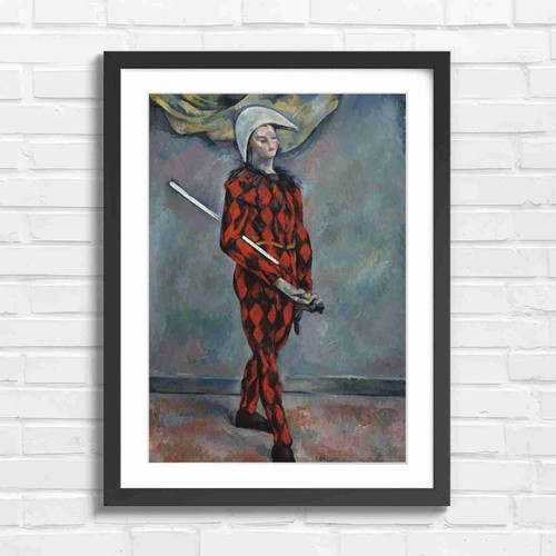 Red harlequin jester figure - harlequin,
