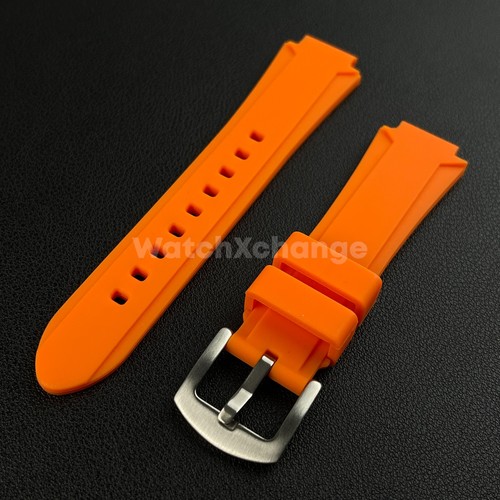 Orange rubber watch - rubber,