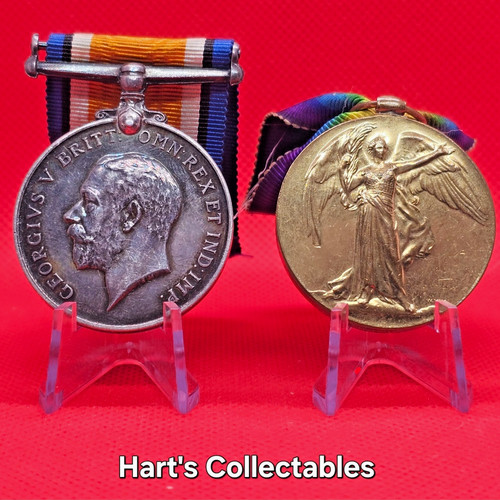 Ww1 medal pair 11407 pte - pair,