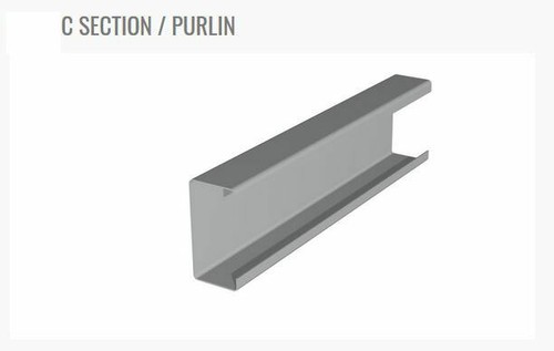 Section purlin steel - c,