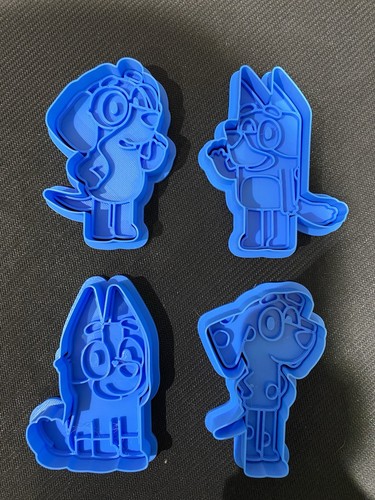 Bluey cookies cutters - bluey,