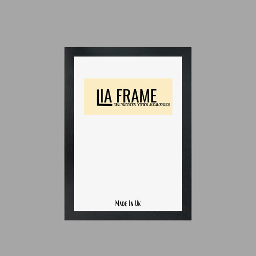 Black picture frame oak - picture,