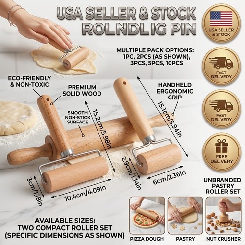 Wooden rolling pin baking - pin,