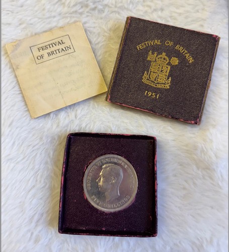 Festival britain coin - of,