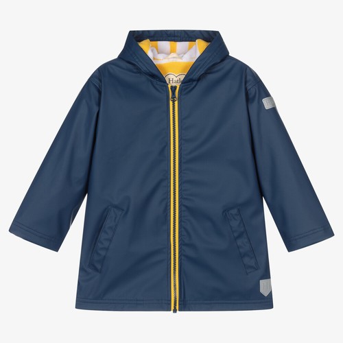 New hatley navy yellow zip - navy, &