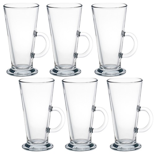 260ml clear glass tall - 2/4/6, x