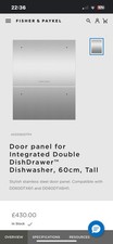 Dishwasher door panel - door, fisher