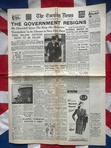 Ww2 newspaper copy 1945 - ww2,