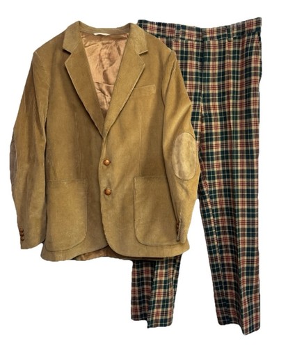 Vtg 80s suit corduroy - corduroy, blazer