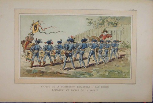 Original old antique print - original,