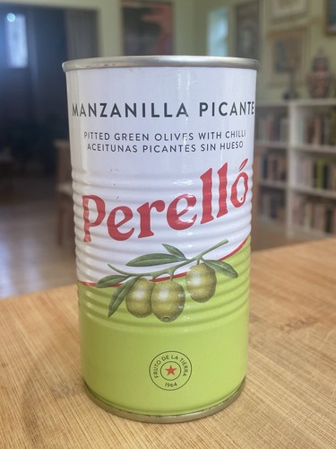 Perello olive tin decorative - tin,