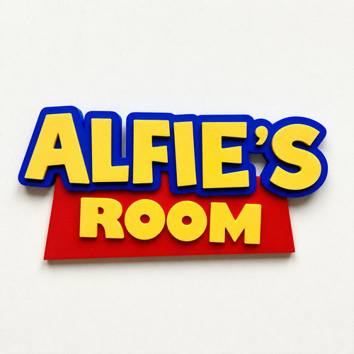 Personalised kids name door - name,