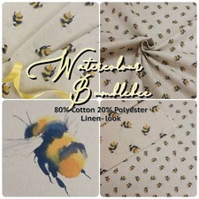 Bumblebee panama fabric linen - bumblebee,