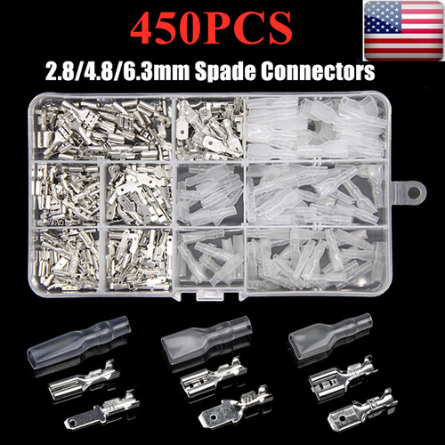 450pcs female male spade - female,