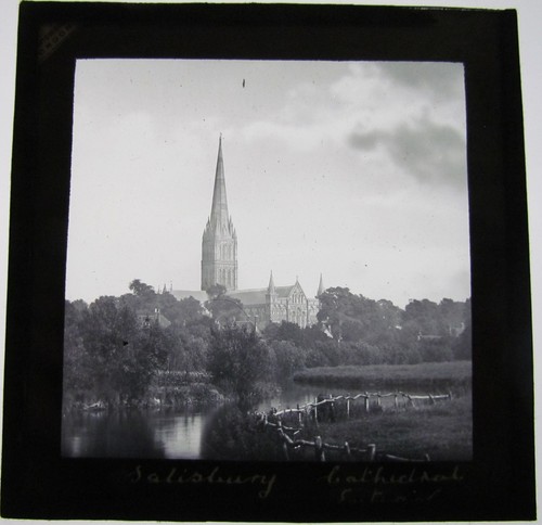 Glass magic lantern slide - magic,
