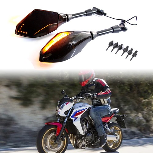 2pc side mirrors - side, led