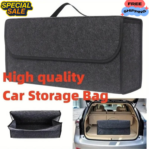 Grey car boot organiser - car,