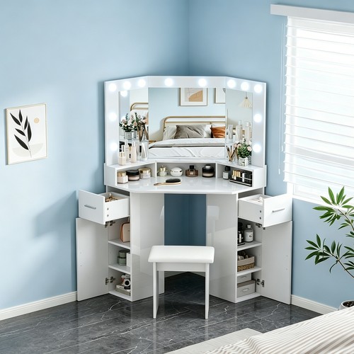 White mirred corner - white, dressing