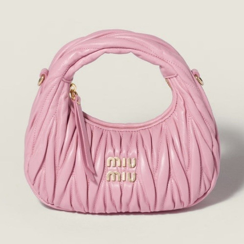 Miu matelassé leather top - miu,