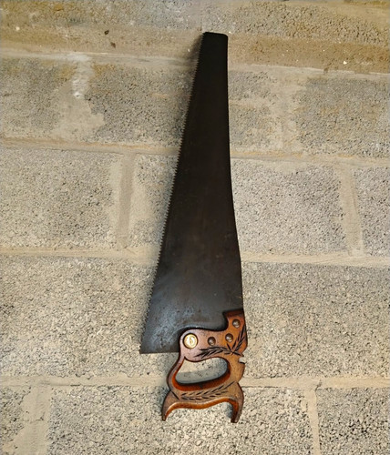 Vintage original hand saw - hand,