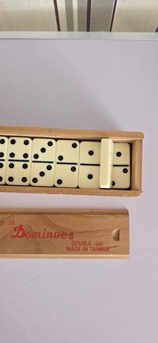 Vintage double six dominoes - vintage,