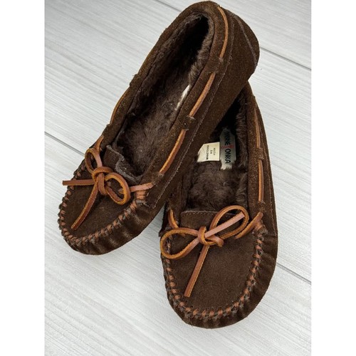Minnetonka brown suede - suede, leather
