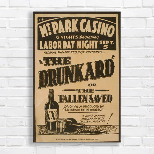 Vintage casino canvas print - canvas,