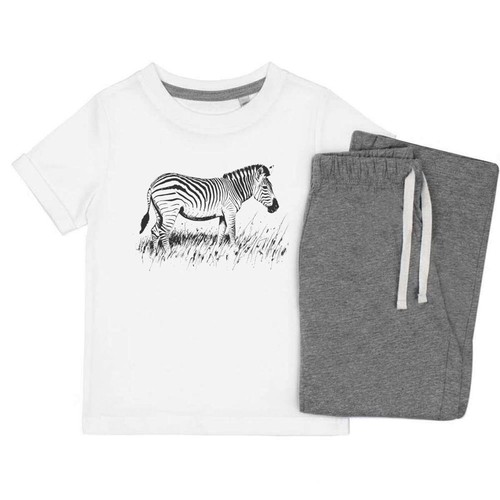 Zebra grazing grass kids - 'zebra,