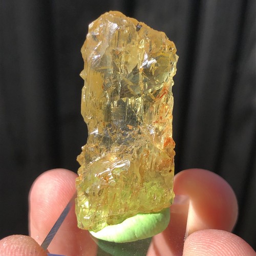 1cm etched heliodor crystal - heliodor,