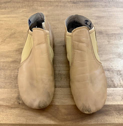 Beige slip jazz - slip-on, dance