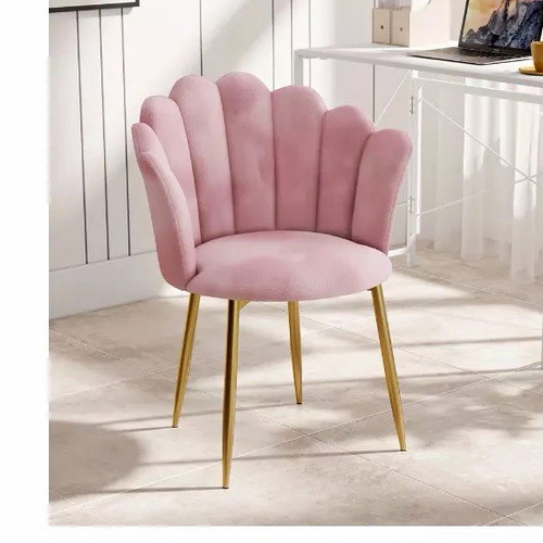 Pink upholstered accent chair - pink,