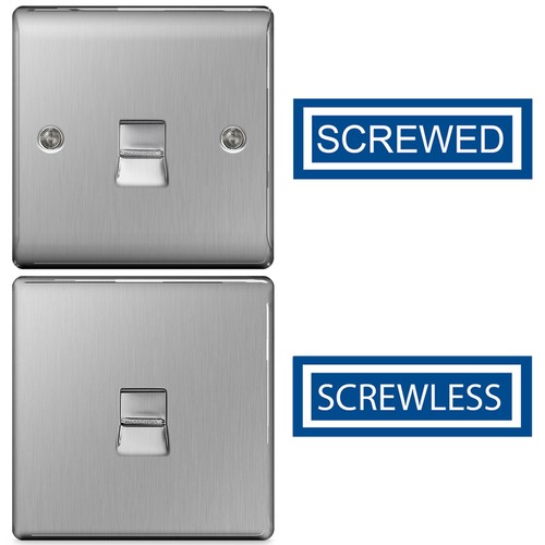 Brushed steel switches - steel, and