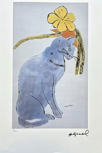 Andy warhol cat - -,