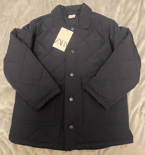 Boys zara navy blue puffer - navy,