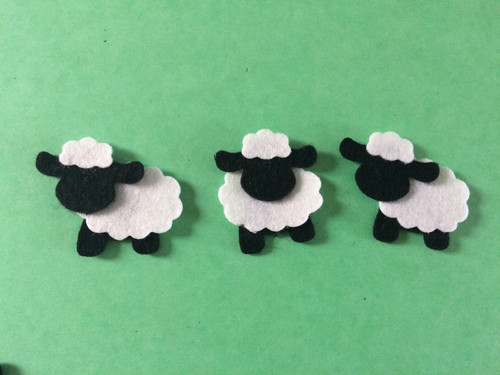 Felt sheep lamb - felt, die