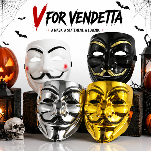 Vendetta face mask halloween - mask,