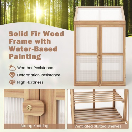 Wooden greenhouse outdoor - wooden,