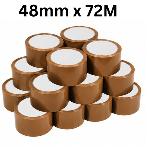 Brown packing parcel tape 48mm - tape,