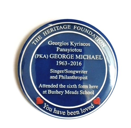 George michael jumbo pin - george,